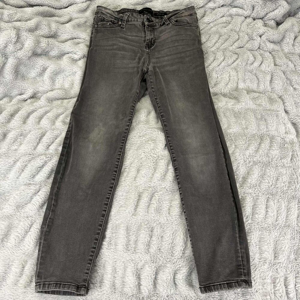 Kendall + Kylie Jeans Women 9/29 Ultra Babe Skinny Faded Black Stretch Denim